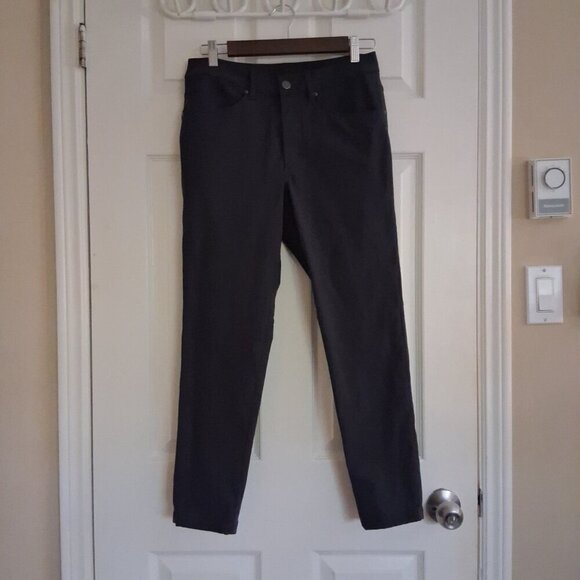 Lululemon Men's Gray Obsidian ABC Slim Warpstreme Pants Size 28 - Picture 3 of 14
